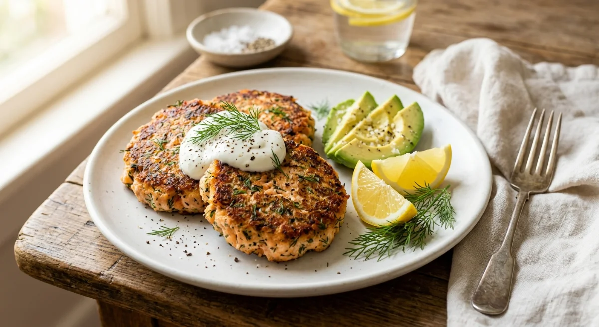 Savory Salmon & Dill Breakfast Cakes