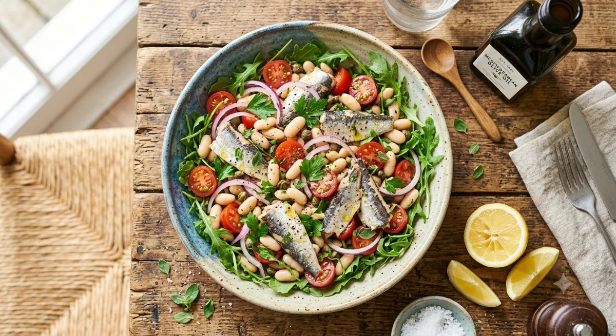 Mediterranean Sardine & White Bean Salad